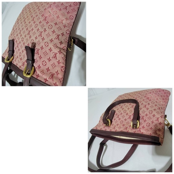 Authentic LOUIS VUITTON Cerise Monogram Mini Lin Francoise Shoulder Bag - Picture 15 of 16